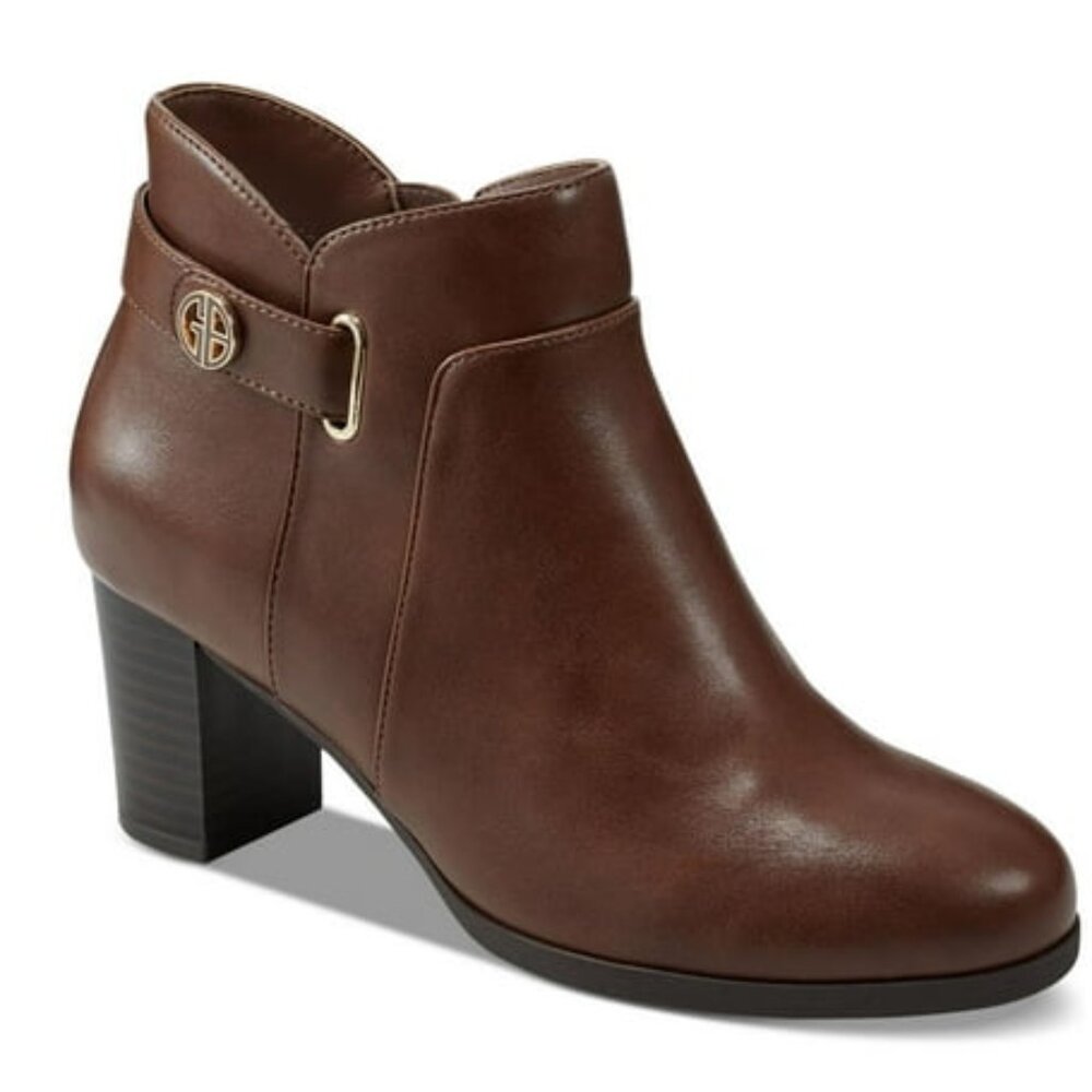 Giani Bernini Women's Artemyss Memory Foam Block Heel Booties Size 8M - F51
